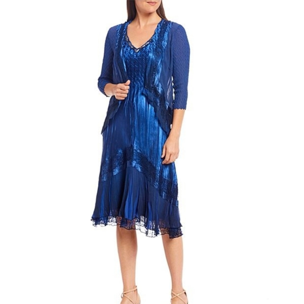 NWT Komarov 2 piece Jacket Dress - M